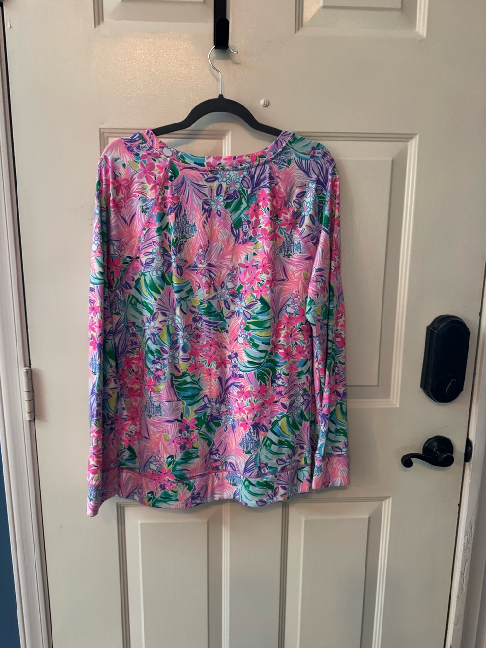Lilly Pulitzer Pink Floral Long Sleeve Disney Pullover - Picture 9 of 10